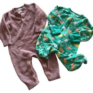 Baby Girl Clothing Bundle Size 3-6 Months One Piece Outfits Pajamas Long Sleeve